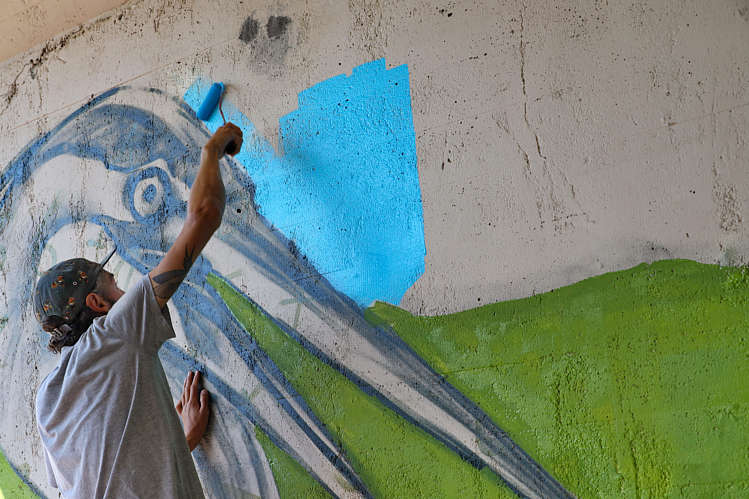 Graffiti-Art in viaduct/tunneltje onder de A12_06